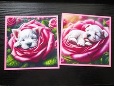 SALE --- 2 x CUTE WESTIE PUP