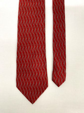 Frangi Silk Tie Red Grey