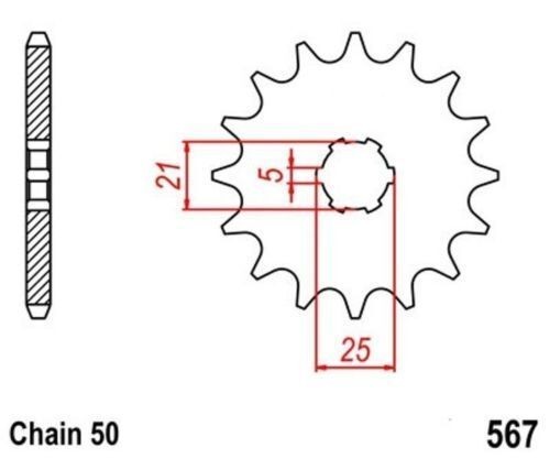 Pinion pitch 530 - z,
