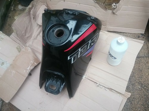 Rd350lc motorcycle tank - tank, rust