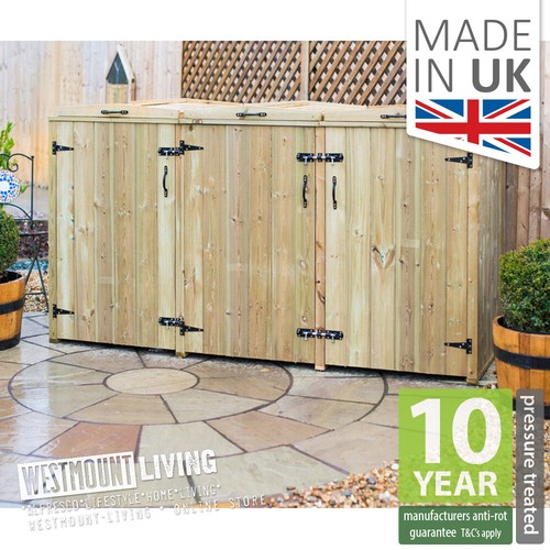 Wheelie bin storage single - bin,
