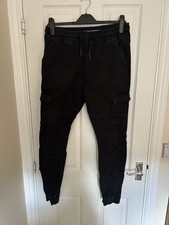 Mens Primark Black Cuffed