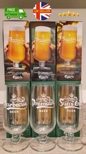 x3 Carlsberg Limited Edition Pint Glasses Boxed - Pre-match, Barbecue & Suns-Out