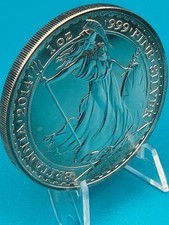 2014 1OZ 999 SILVER BRITANNIA MULE ERROR COIN