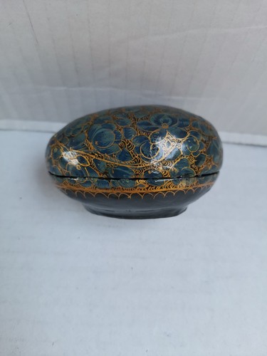 Kashmir hand painted trinket - painted,