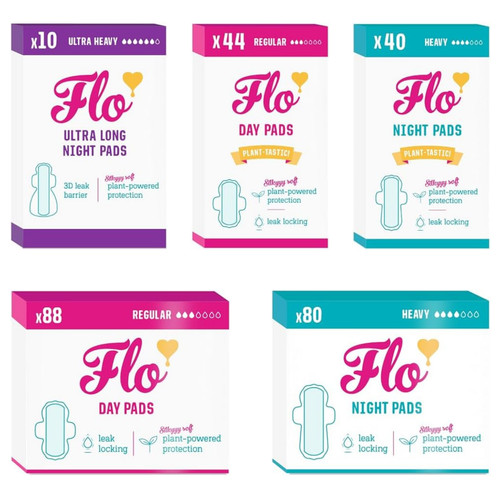 Flo bamboo night period pads - flo,