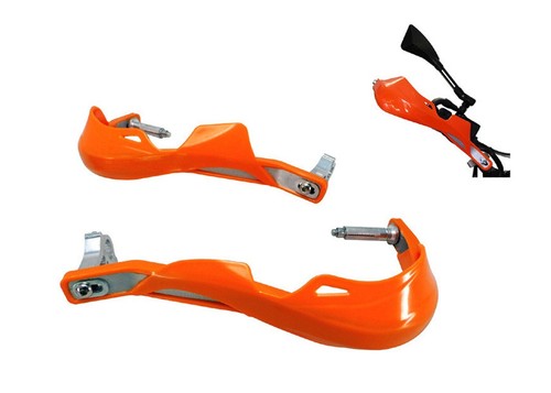Orange motocross handguards - orange,