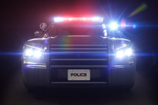 Police Car Wall Sticker 3D