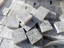 Silver Granite Cobbles, Size:100x100x40mm, Natural Granite, Ideal for Edgings