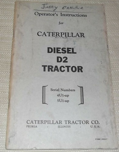 Cat caterpillar tractor - caterpillar, d2