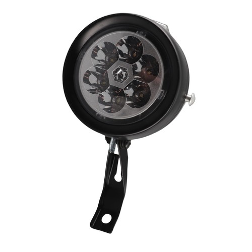 Black retro bicycle headlight - bicycle,