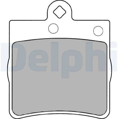 Lp1403 delphi brake pad set - brake,