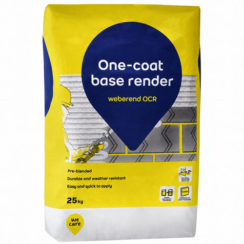 One coat base render - one,