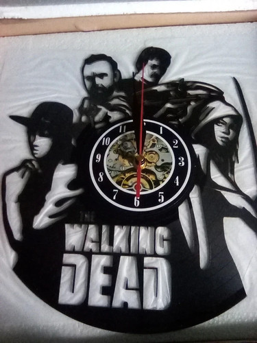 The walking dead vinyl clock - the,