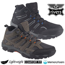 MENS HIKING WALKING BOOTS ANKLE HIKER WINTER WORK TRAIL TREKKING TRAINERS NEW SZ