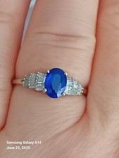 NEW Blue Spinel & White