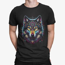 WOLF TSHIRT DOG ABSTRACT