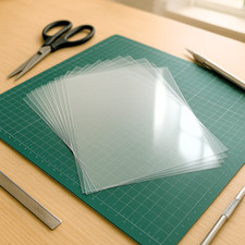 Acetate Sheets Transparent Clear OHP, Craft, Office Acetate Film. Assorted Sizes