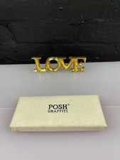 POSH GRAFFITI Gold LOVE