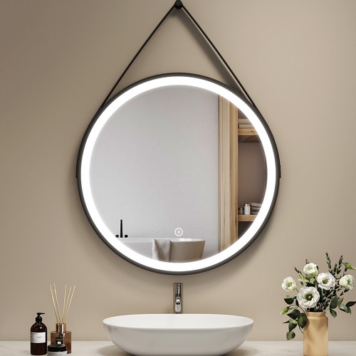 Emke black frame - black, round