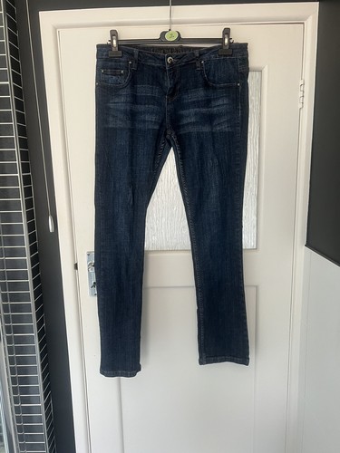 Ladies blue skinny jeans - blue,