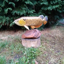 Arowana Golden Dragon, wooden