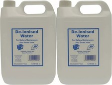 2 x Deionised Water 5 Litre 5L De Ionised Car Battery Steam Iron Distilled