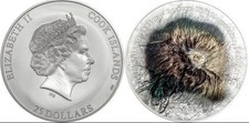 5oz silver, high relief, cook island coin of Mount Kilimanjaro 