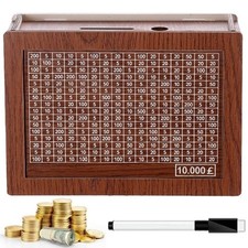 10000£ Wooden Money Box with