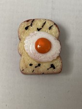 Barbie Sindy Fried Egg On Toast Breakfast Food Meal Accessories SceneSetter (A2)