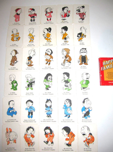 Happy families card - families,