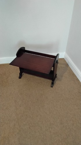 Vintage mahogany magazine rack - vintage,