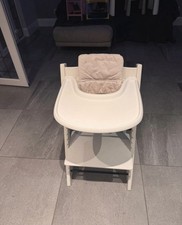 Stokke Tripp Trapp Highchair full bundle Baby Set Cushion And Tray And Gliders