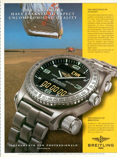 Breitling magazine print - breitling,
