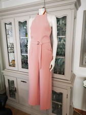 AWESOME! Worn Once - PERFECT Topshop Blush Pink Jumpsuit Crop Wide Leg 10 S