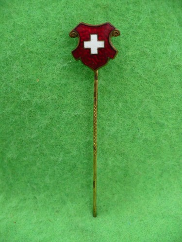 Vintage white cross pin - vintage,