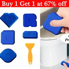 6PCS Silicone Sealant Tool Kit Caulk Remover Grouting Grout Finishing Smoothing