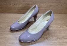 Gabor Woman’s Heels Size 6.5 Court Shoes Patent Leather Dusky Pink Elegant 