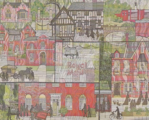 The nantwich mural - nantwich, mural,