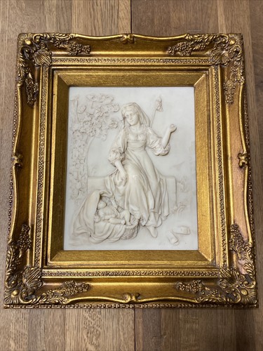 Vintage baroque sculpture bas - sculpture,