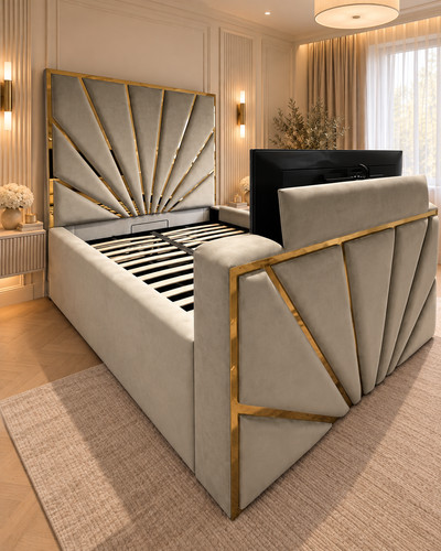 Soft plush gold stripe - plush, tv