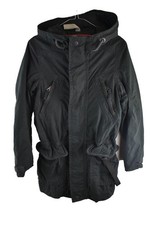 SUPERDRY Black Hunter Parka Jacket size XS Mens Full Zip Hooded Casual Outdoors