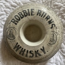 Antique 19th Century Wedgwood Stoneware Robbie Burns Whisky Match Striker/Holder