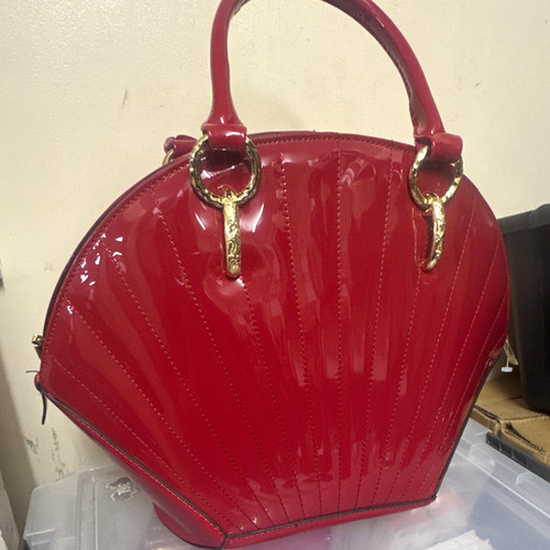 Bag red patent faux leather - ,red,