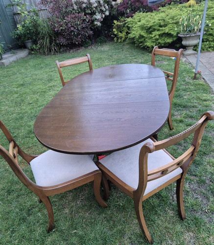 Gate leg oval dining - gate,
