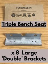 VW Transporter T5 T6 REINFORCEMENT PLATE BRACKET x8 REAR KOMBI TRIPLE BENCH SEAT