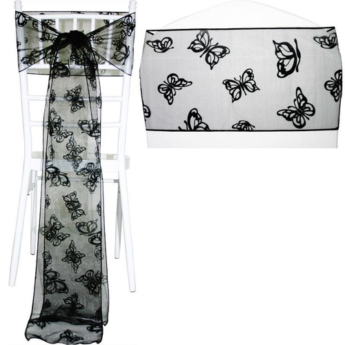 Butterfly chair sashes - chair, organza