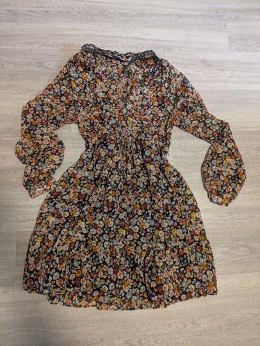Zara floral boho fit and - zara, flare