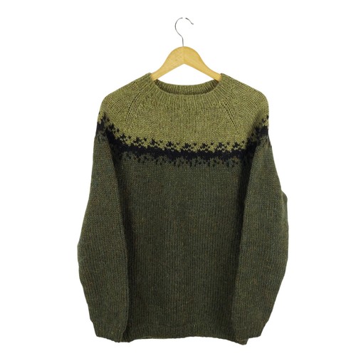 Handknit iceland men green - handknit, men's