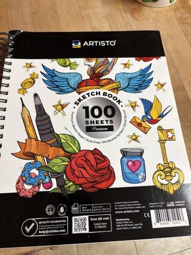 Artisto hardcover 100 sheet - artisto,